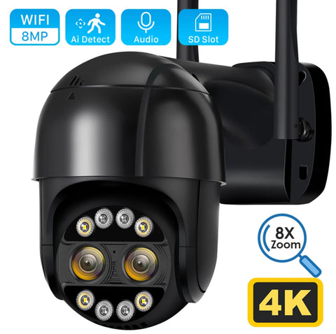 4k Ultra Full Black Beveiligingscamera
